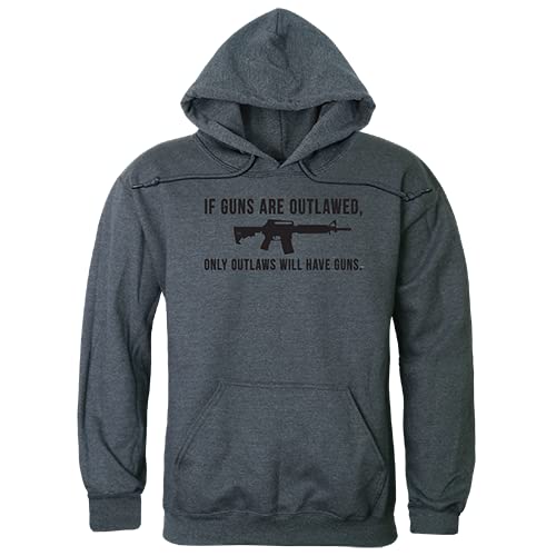 Graphic Pullover, Outlawed, H.Char, 2X