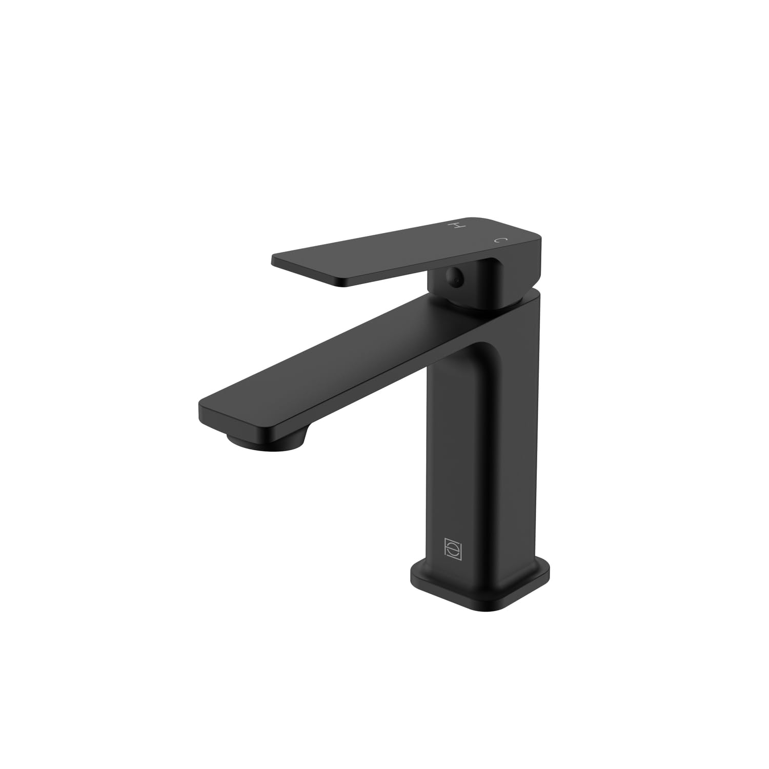 Elegant Lighting Lena Single Hole Single Handle Bathroom Faucet In Matte Black