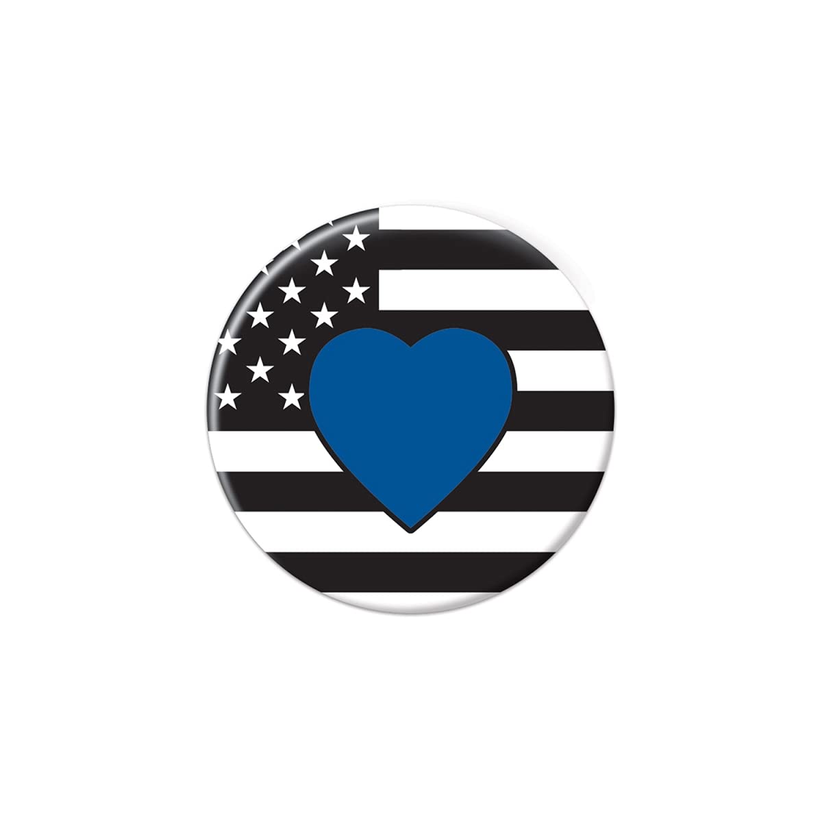 Blue Heart Button