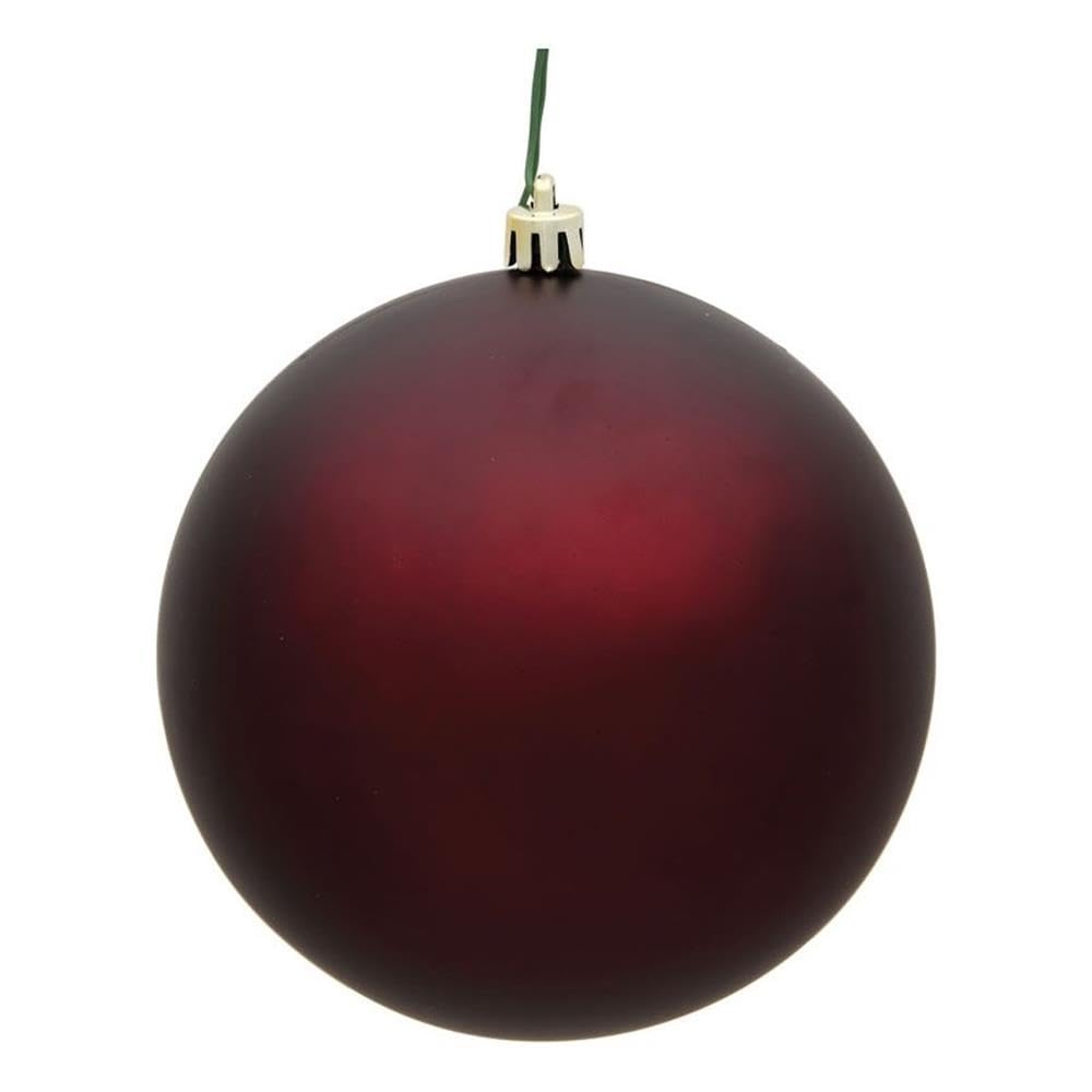 Casafoyer  2.4” Burgundy Matte Ball UV 24/Bag - N590665DMV - (Pack Of 2)