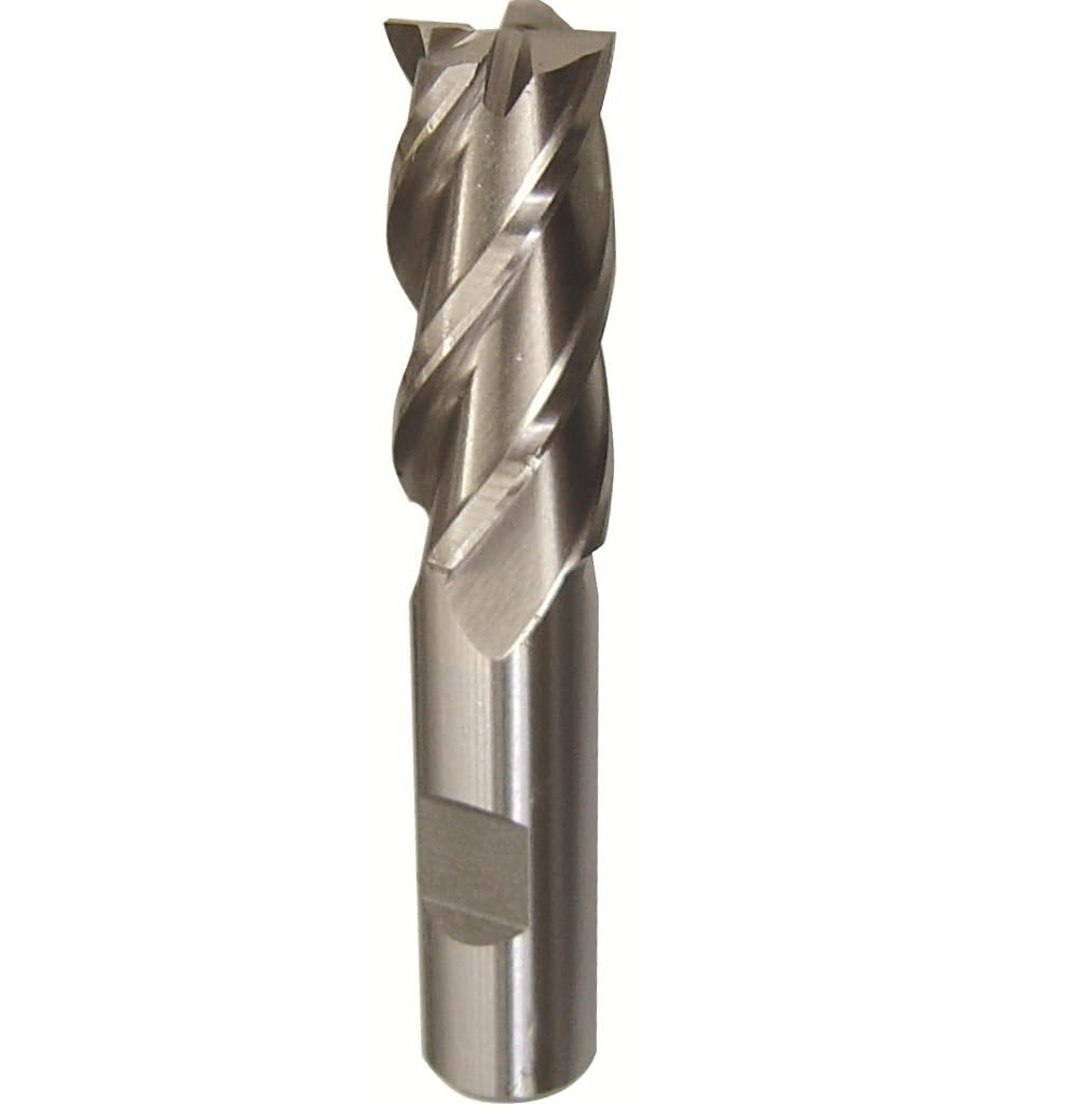 14.00mm HSS 2 Flute Single End End Mill, Qualtech, DWC14MM-2FSE