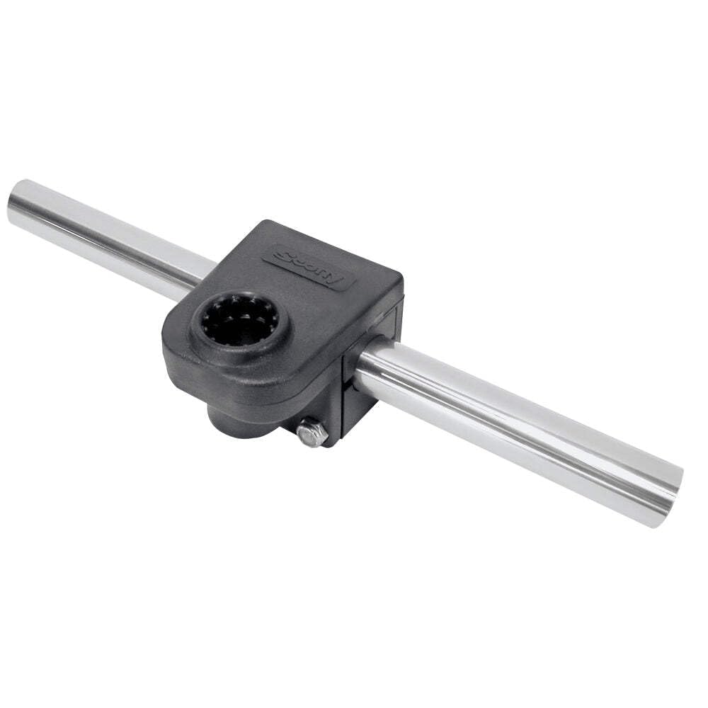 SCOTTY RAIL MOUNTING ADAPTER BLACK F/ 7/8 ROUND RAIL