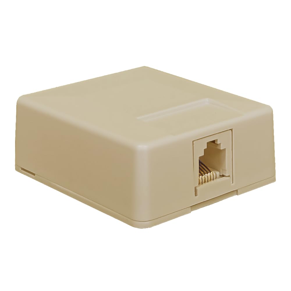 SURFACE MOUNT JACK, 6P6C, IVORY