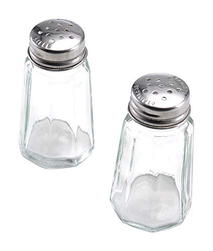 Lifetime Brands Salt & Pepper Set 1 Oz Clear Glass