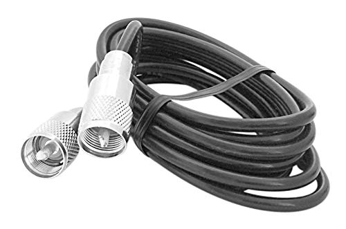 ACCESSORIES UNLIMITED - 12 FOOT RG58AU COAX CABLE WITH SOLDERED PL259 CONNECTORS ON EACH END