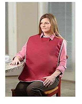 Waterproof Shirt Saver Bib  - Size -Standard (27 x 17”) - Burgundy color - Pack of 2