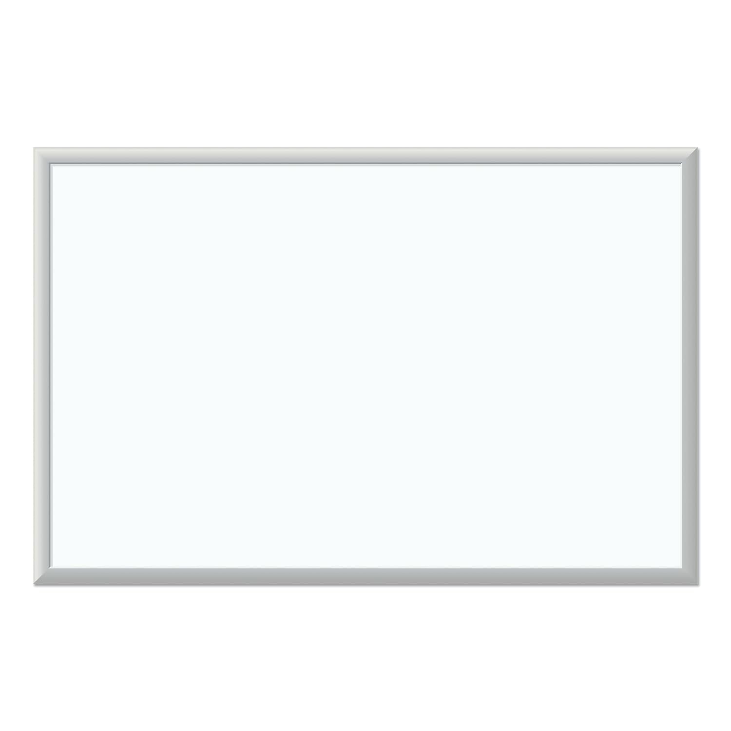 U Brands Melamine Non-Magnetic Dry-Erase Board, 36 X 24 Inches, Silver Aluminum Frame