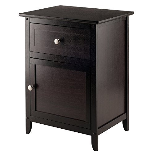 Casafoyer Eugene Accent Table, Nightstand, Espresso - (Pack Of 2)