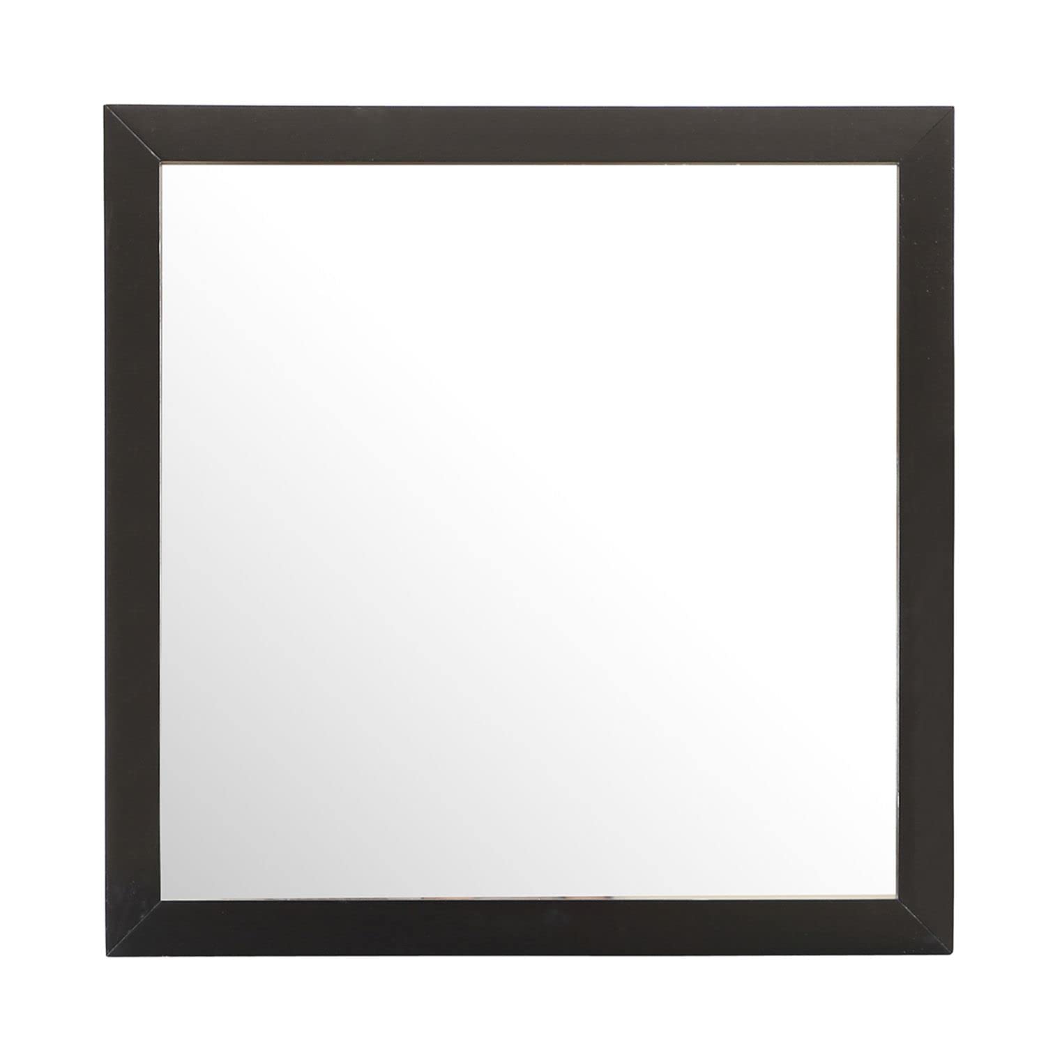 41 in. x 41 in. Classic Square Wood Framed Dresser Mirror