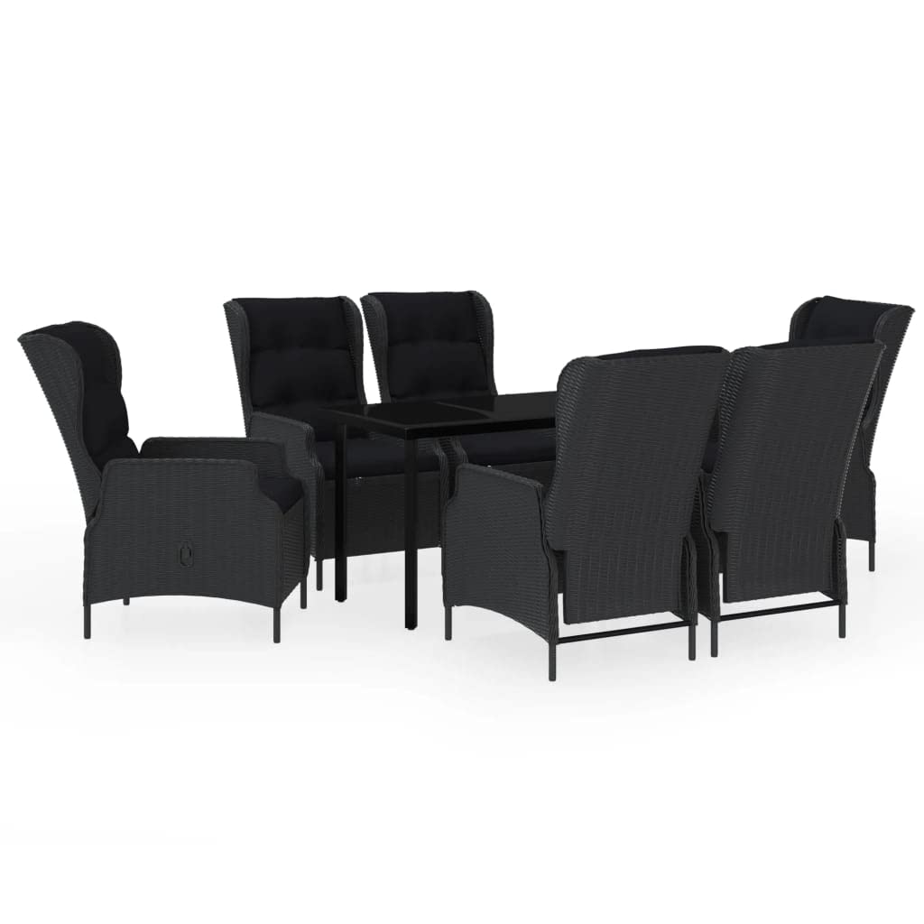 vidaXL 5 Piece Patio Dining Set Dark Gray, 3099639