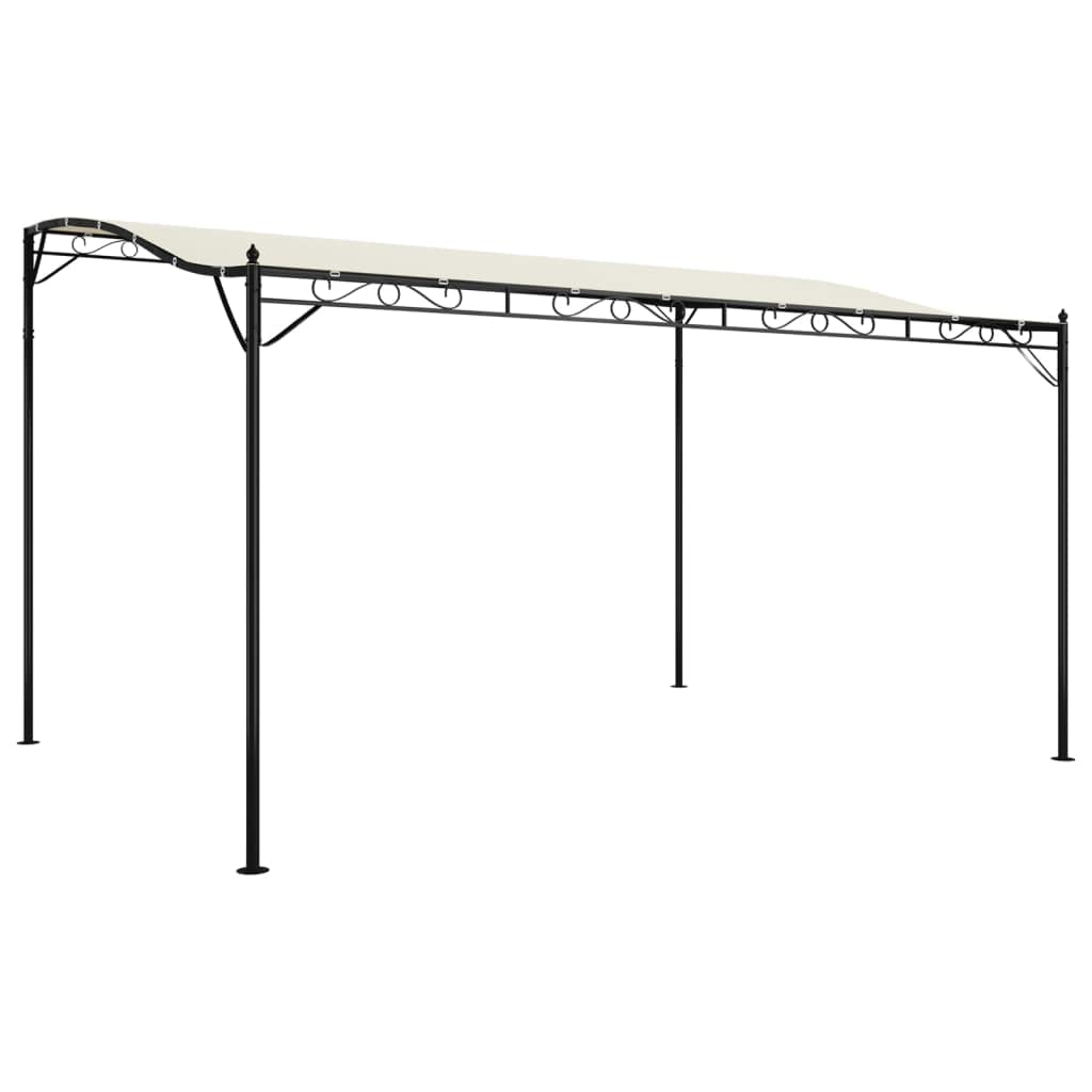 vidaXL Canopy Cream 13.1x9.8 0.6 oz/ft Fabric and Steel