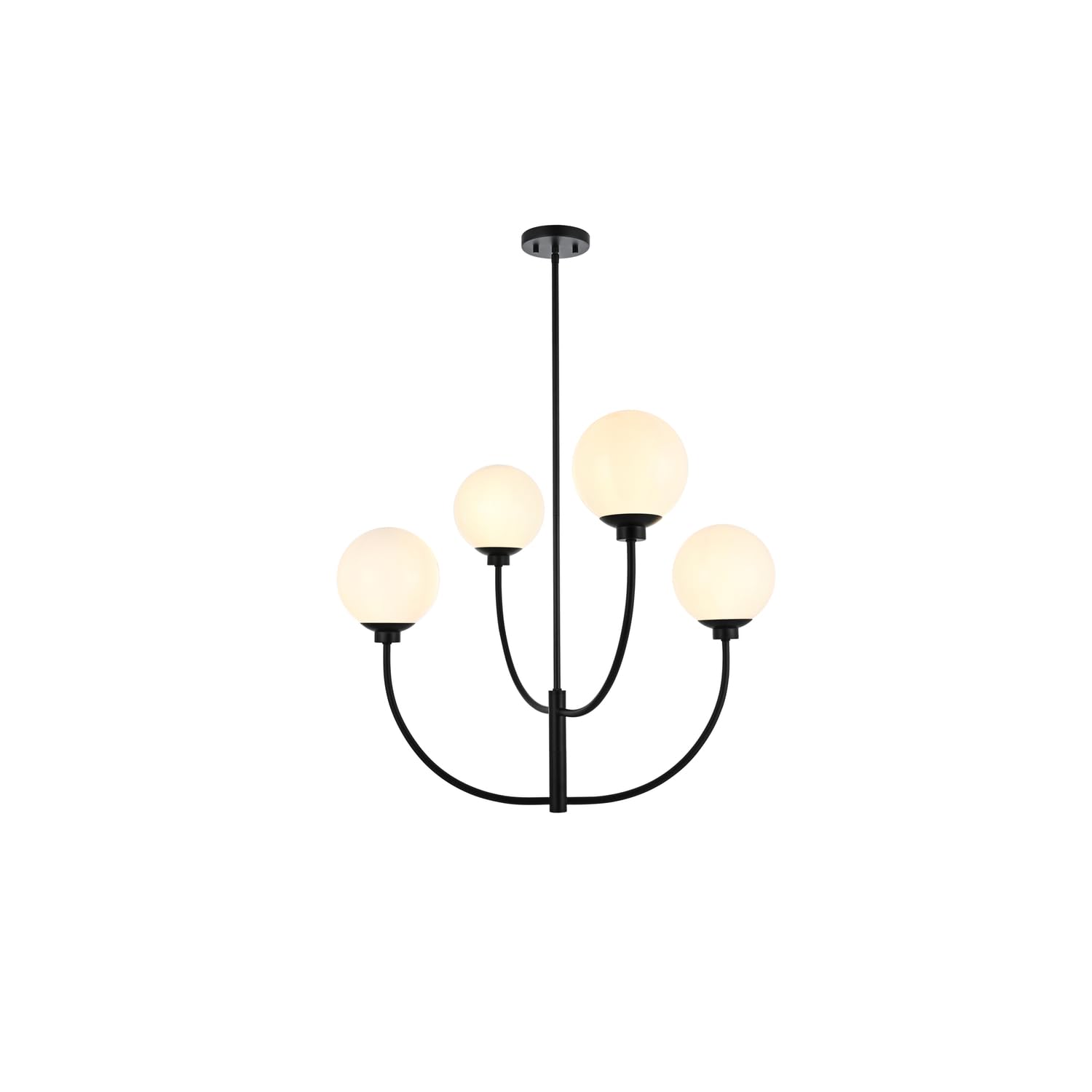 Nyomi 30 inch chandelier in Black