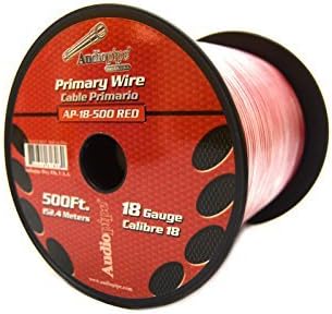 Remote Wire Audipipe 18Ga 500' Red