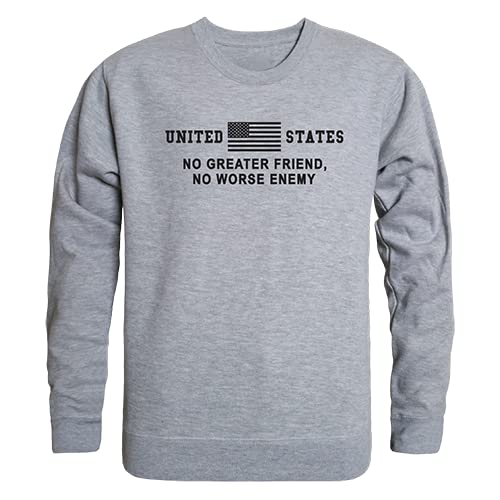 Graphic Crewneck, No Greater, H.Grey, XL