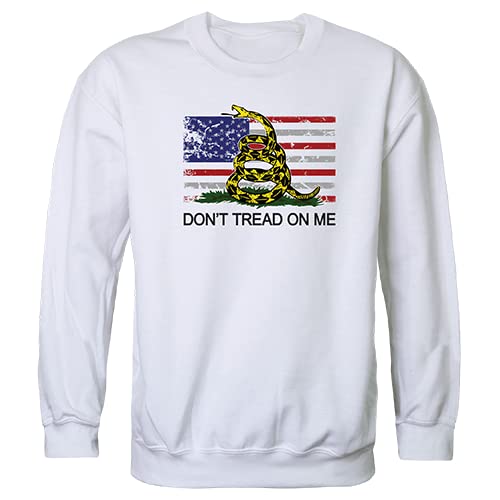 GraphicCrewneck, Flag w/Gadsden, White, 2X