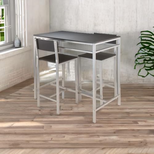 Casafoyer Hanley High Table Set - Stylish & Practical | 42 W x 23.62" D Table | 2 Stools (93336VV)"