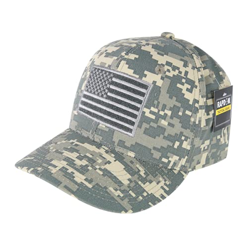 Embroidered Ripstop Cap, USA, ACU
