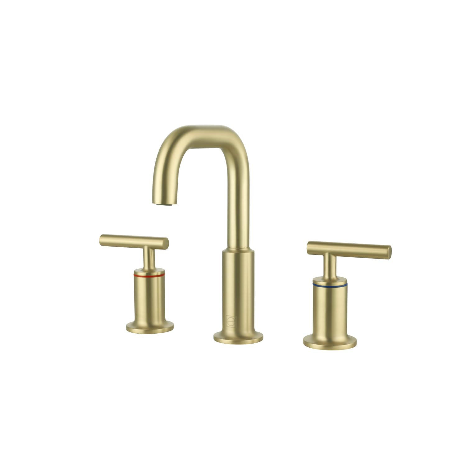 Elegant Lighting Tobias 8 Inch Widespread Double Handle Bathroom Faucet In Brushed Gold