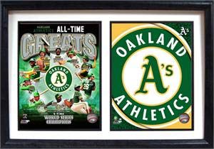 12x18 Double Frame - Oakland As Greats