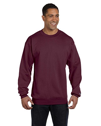Champion Double Dry Eco Crewneck Sweatshirt - Maroon, M