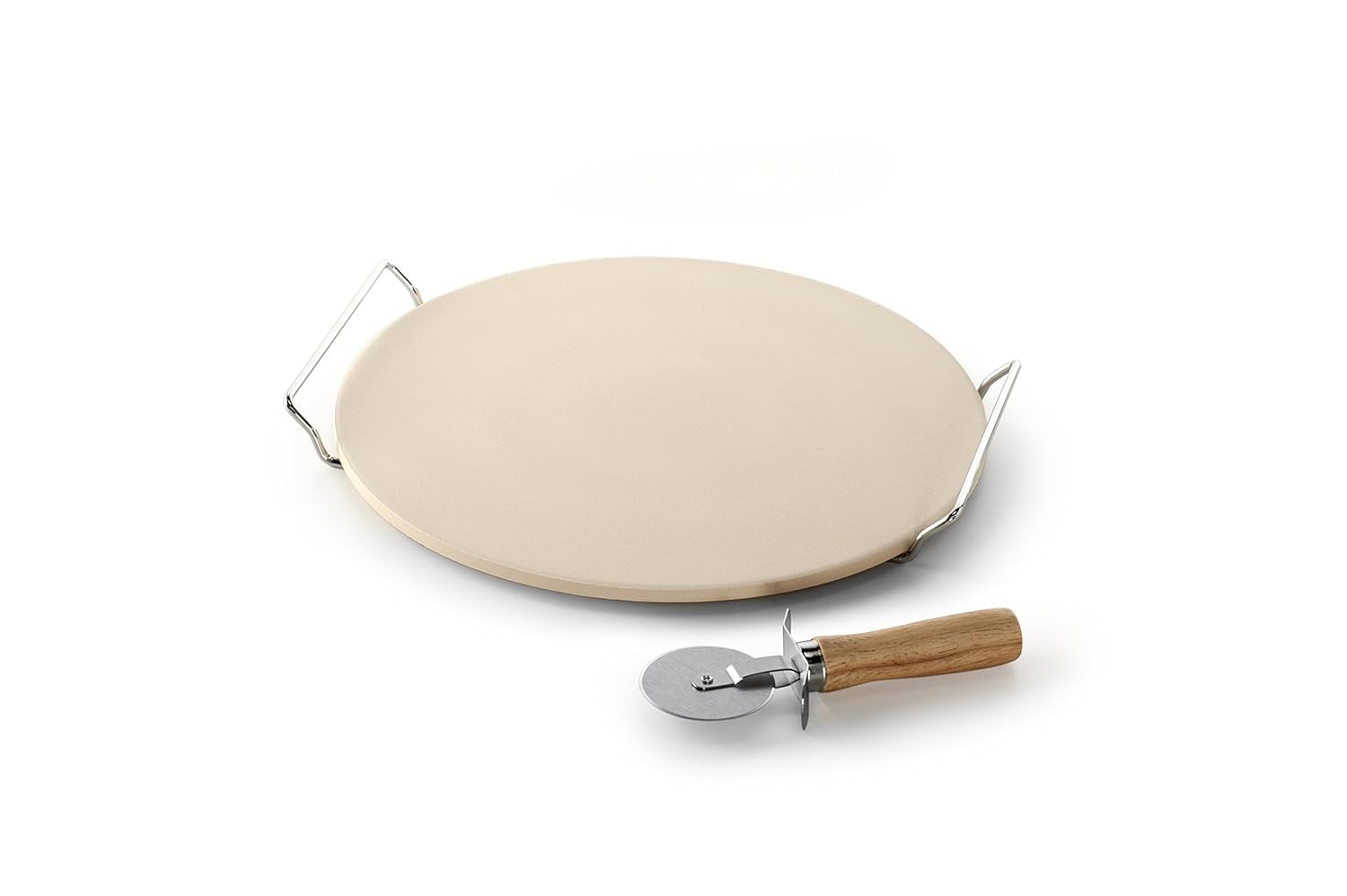 Nordic Ware, Tan Pizza Stone Set, 13 Inch Diameter