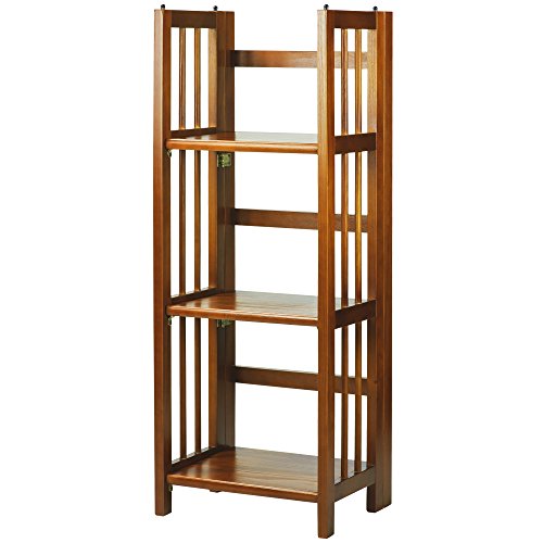 Casafoyer 3-Shelf Folding Book 14 Wide-Honey Oak - (Pack Of 2)"