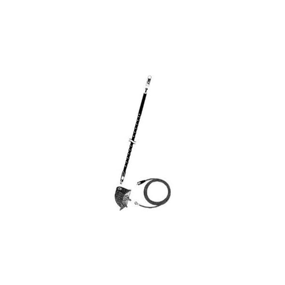 FIRESTIK - LG3M2-B  TUNEABLE 3 FOOT 100 WATT SIDE MOUNT CB ANTENNA KIT WITH 17 NO-GROUND COAX CABLE IN BLACK