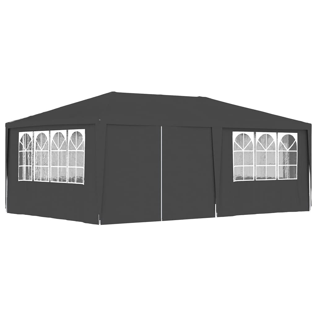 vidaXL Professional Party Tent with Side Walls 13.1x19.7 Anthracite 90 g/m