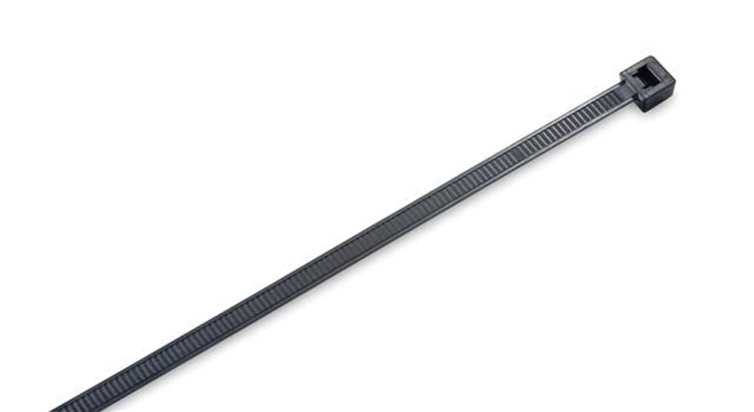 14 NYL CBL TIES BLCK UV 100PC