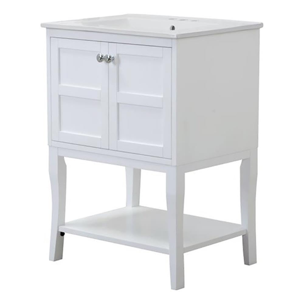 2 Doors Cabinet 24 In. X 18 In. X 34 In. In White