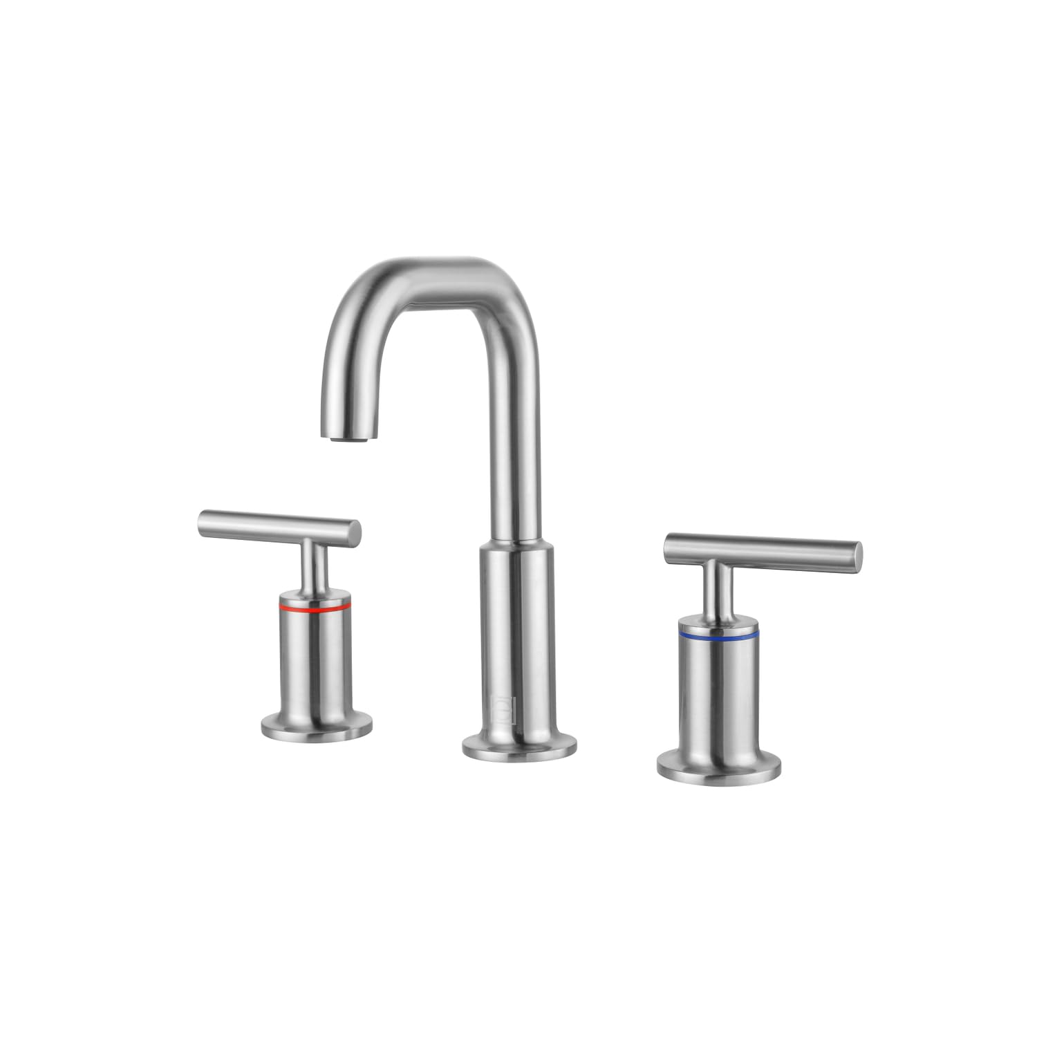 Elegant Lighting Tobias 8 Inch Widespread Double Handle Bathroom Faucet In Brushed Nickel