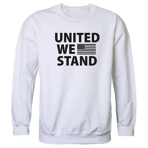 Graphic Crewneck,United We Stand,White, M