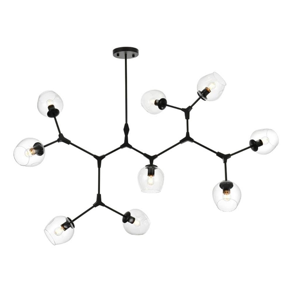 Elegant Lighting Cavoli 60 Inch Chandelier In Black