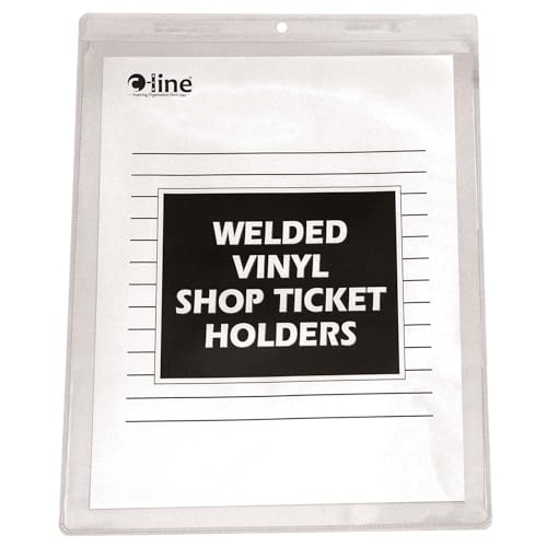 Casafoyer Vinyl Shop Ticket Holder, both sides clear, 8 1/2 x 11, 50/BX, 80911 - (Pack Of 2)