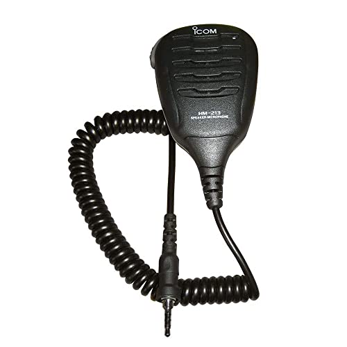 Icom Hm-213 Waterproof Floating Speaker/Microphone, Black, One Size