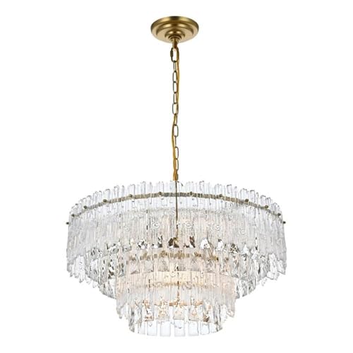 Elegant Lighting Emilia 21 Inch Pendant Light In Satin Gold