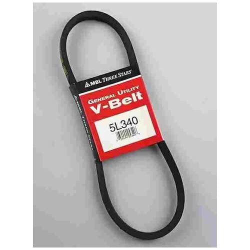 Mbl 5L340 (3340) Fractional Horsepower V-Belt, 5L Section, 2132 Width, 38 Height, 34 Length, Rubber
