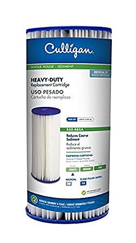 Culligan R50-Bbsa 5 Micro 10 X 4.5 Whole House Pleated Washable Sediment Filter, Replacement Cartridge Compatible With Fxhsc