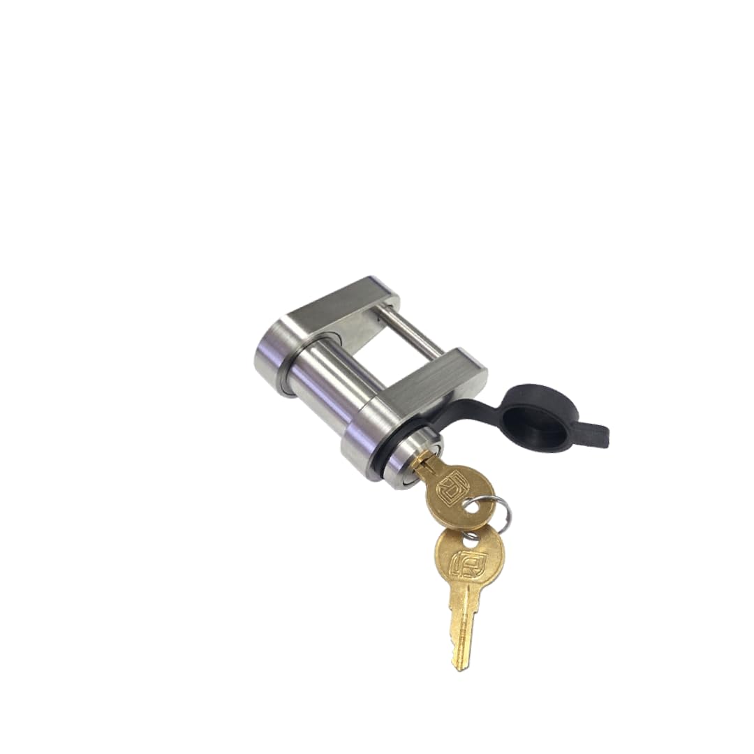InfiniteRule Security 61106 | Trailer Latch Lock for Up to 1-1/8 Wide Trailer Coupler Latch - (11/16” Depth)