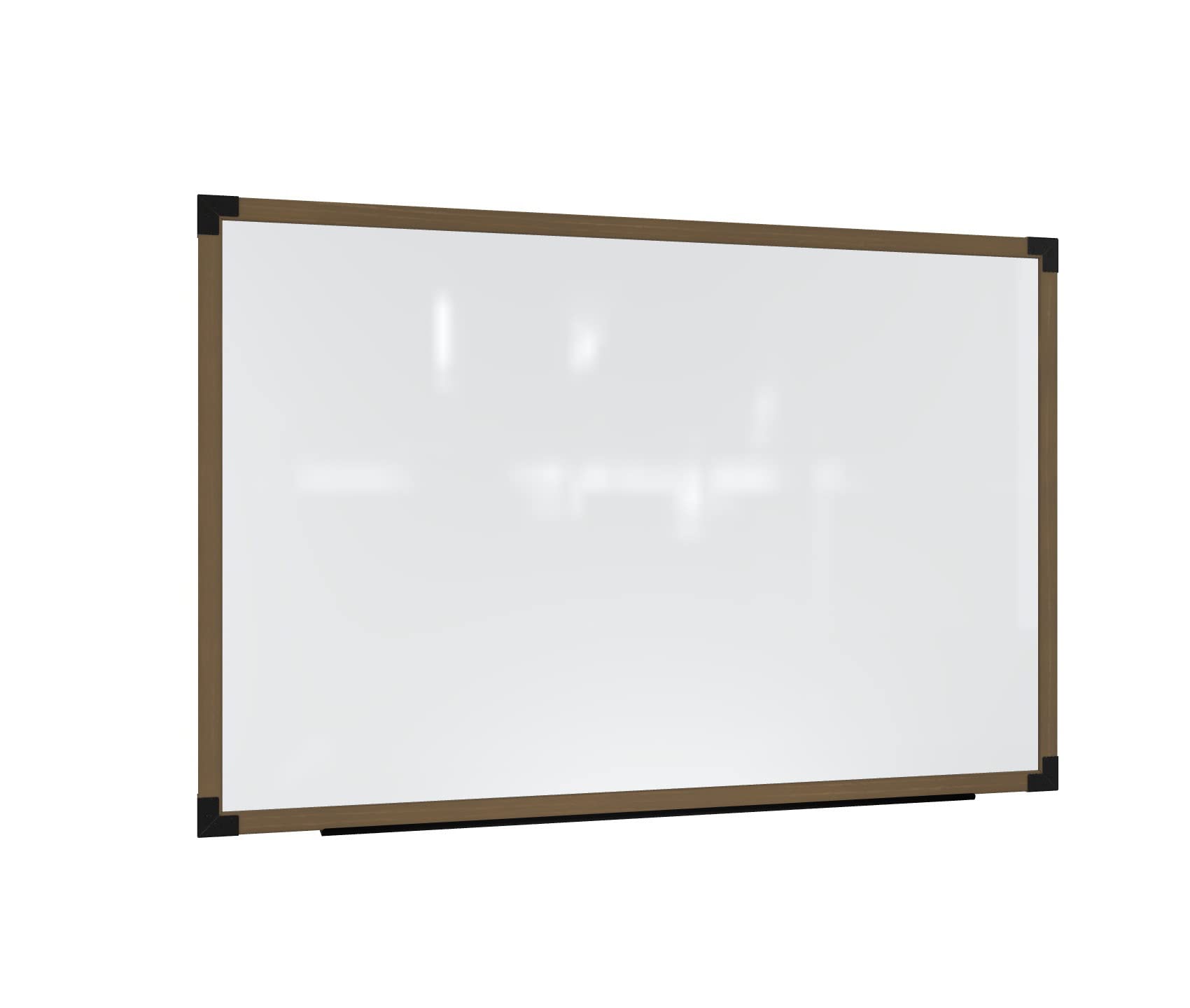 Ghent Prest Wall Whiteboard, Magnetic, Driftwood Oak Frame, 4H x 6W