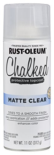 Rust-Oleum 302599 Chalked Ultra Spray Paint, 11 Ounce (Pack Of 1), Matte Clear