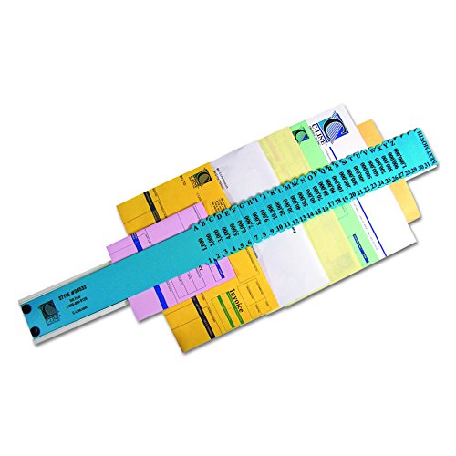 C-Line General Plastic Document Sorter, Letter Size, 32 Divisions, 3 X 23.5 Inches, Blue (30532)