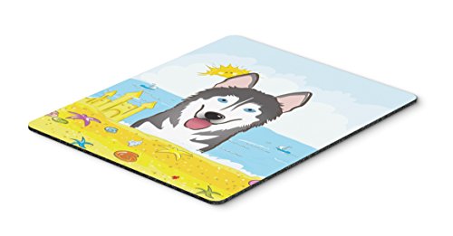 Carolines Treasures Bb2086Mp Alaskan Malamute Summer Beach Mouse Pad, Hot Pad Or Trivet, Large, Multicolor