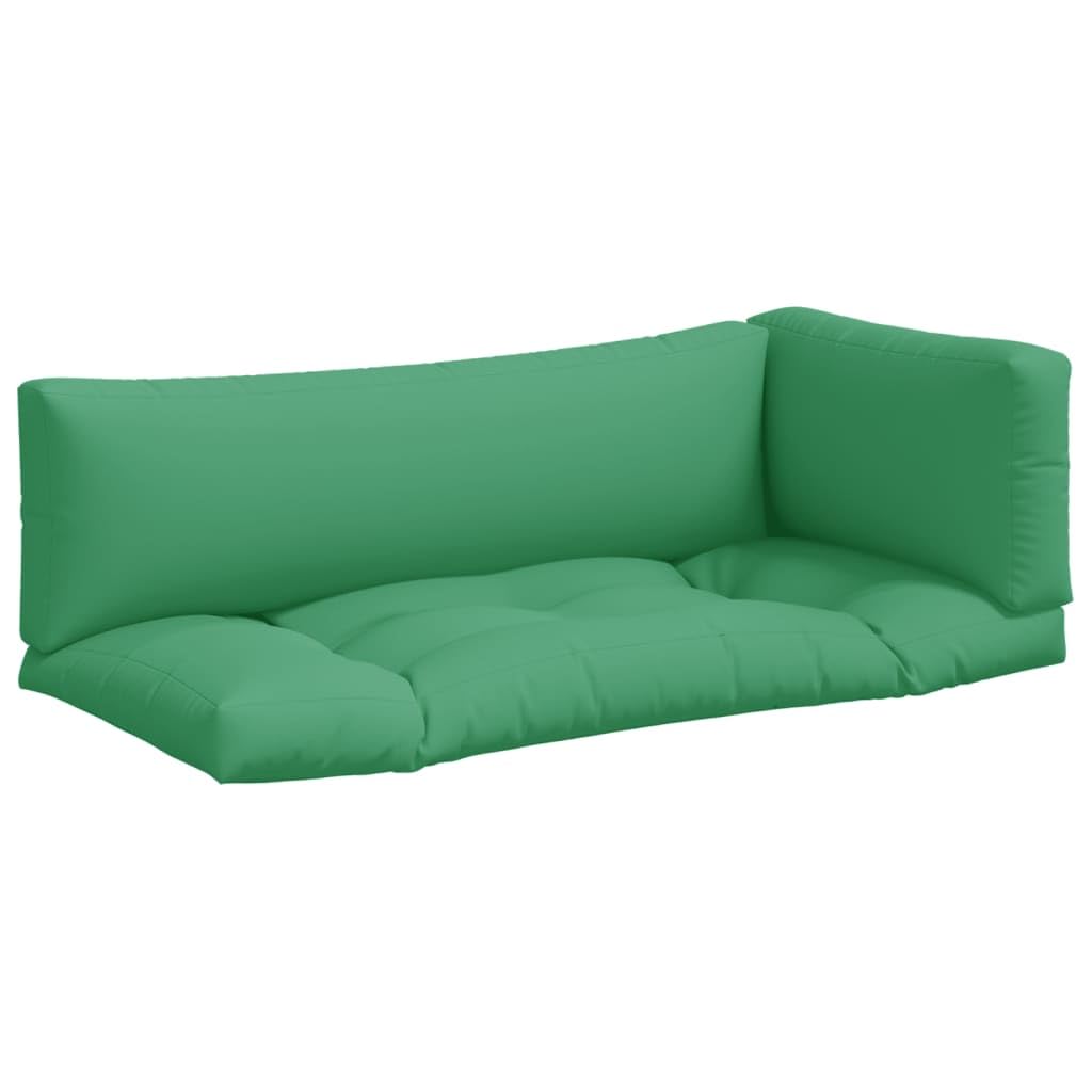 vidaXL Pallet Sofa Cushions 3 pcs Green