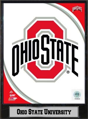9x12 Logo Plaque - Ohio State Buckeyes
