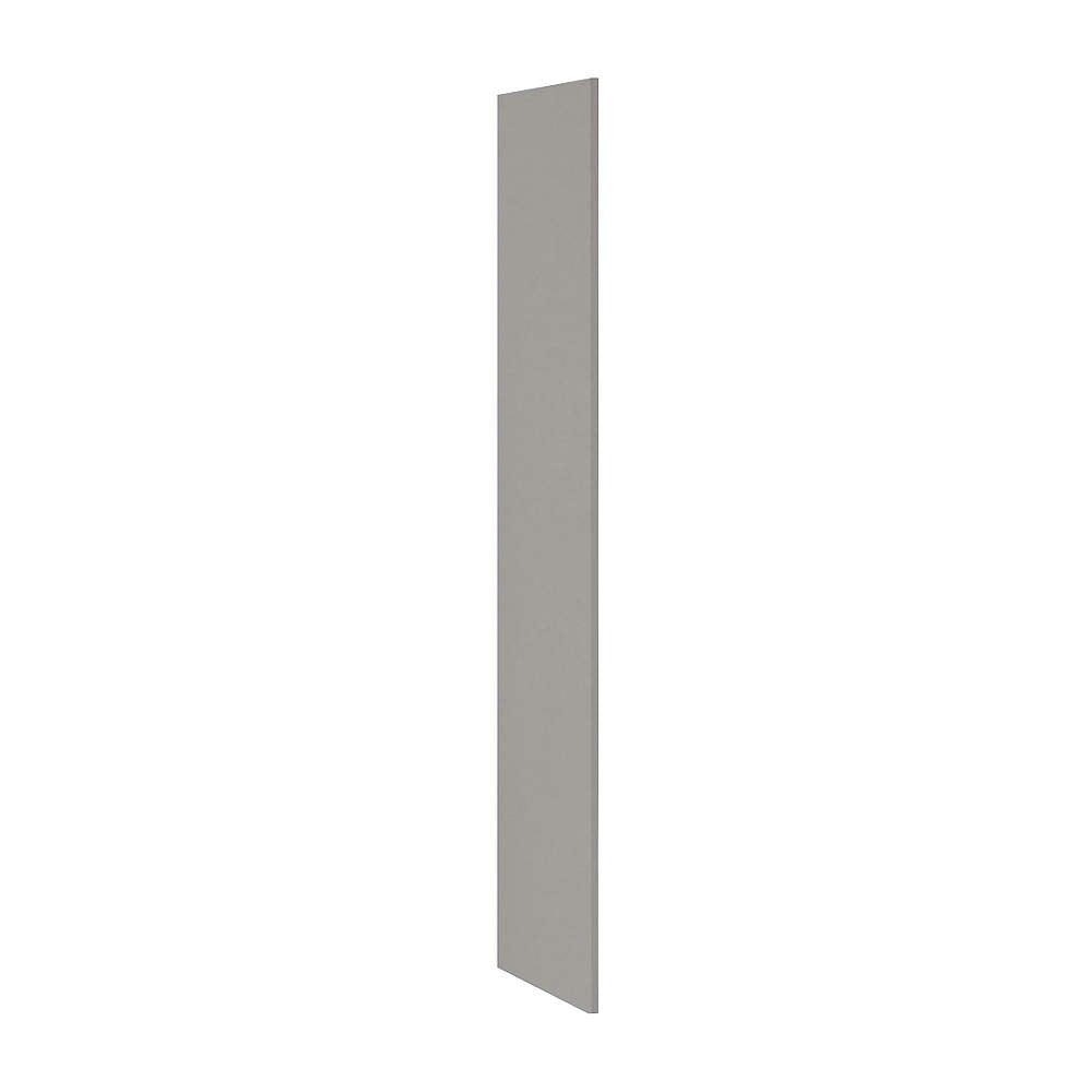 Side Panel - for Heavy Duty Plastic Locker - without Sloping Hood - Gray
