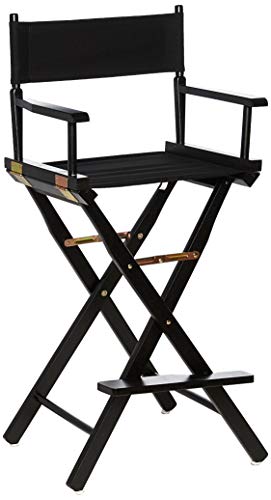 Casafoyer 30 Directors Chair Black Frame-Black Canvas - (Pack Of 2)"