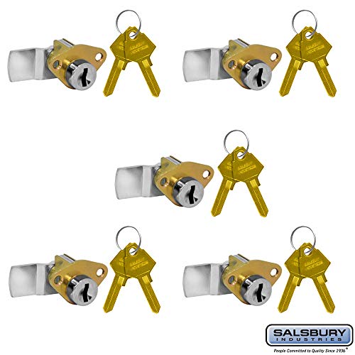 Casafoyer Standard Locks - Replacement for Salsbury Aluminum Mailbox Door with 2 Keys per Lock - 5 Pack | (2 Units)