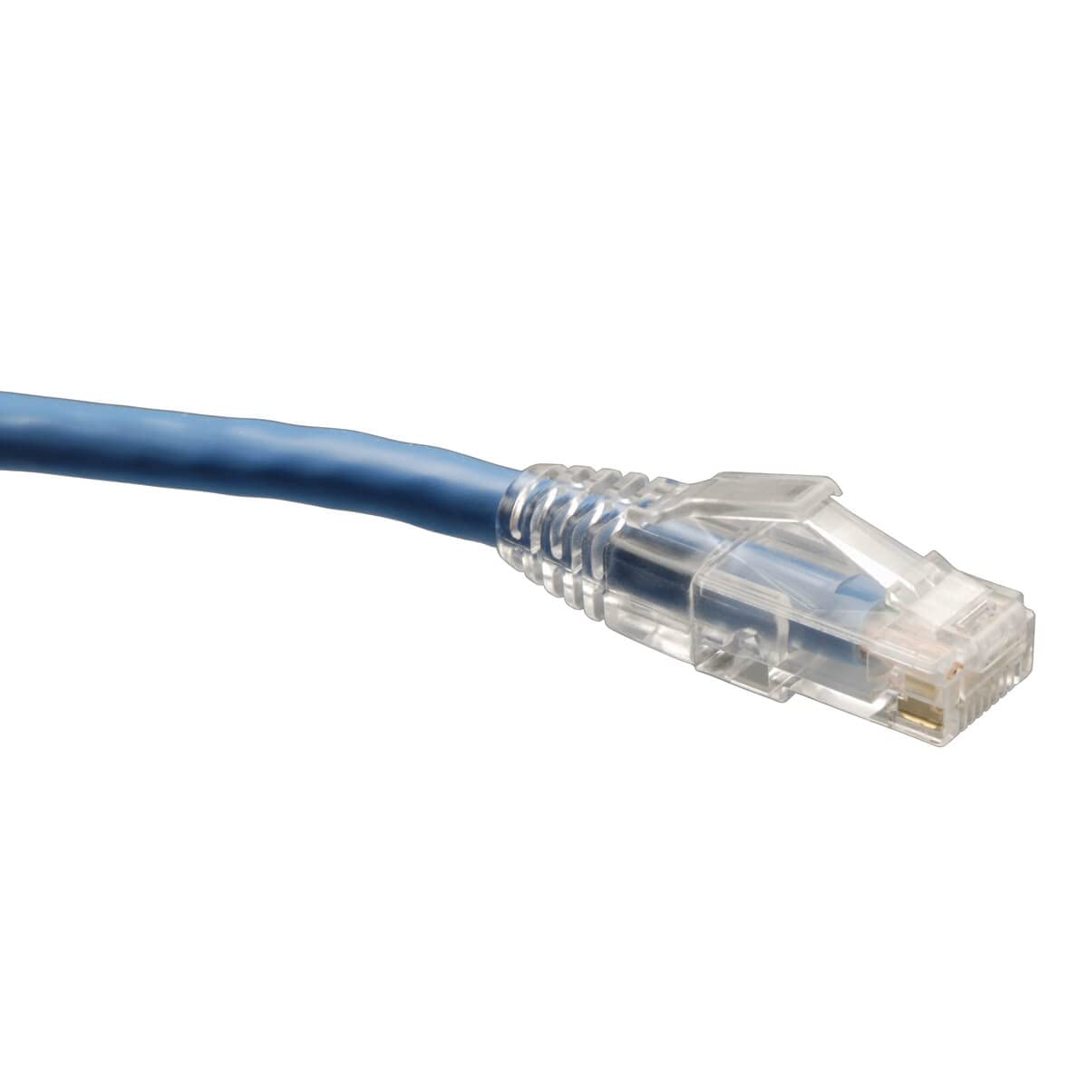 75FT CAT6 PATCH CABLE M/M BLUE GIGABIT SOLID CONDUCTOR SNAGLESS