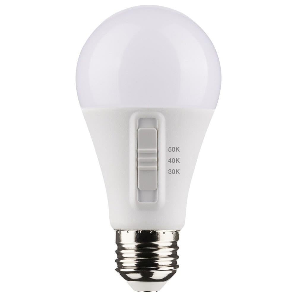 Satco A19 E26 (Medium) LED Bulb Tunable White/Color Changing 75 Watt Equivalence 4 pk